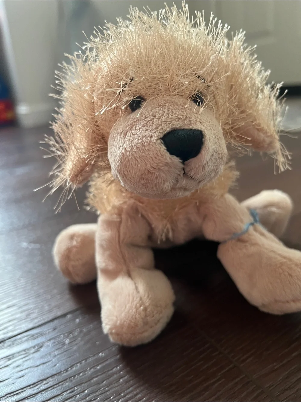 Vintage Ganz Webkinz Golden Retriever plush toy featuring fuzzy, textured cream